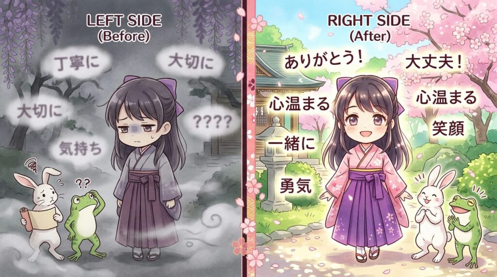セラピストの発信への応用（Before/After）