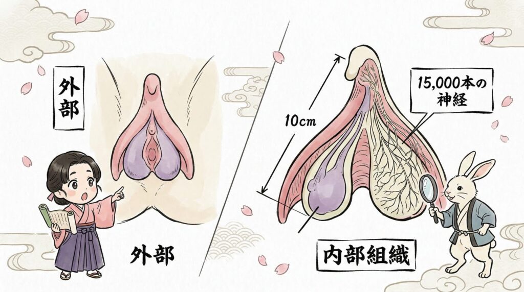 クリトリスの完全な解剖図