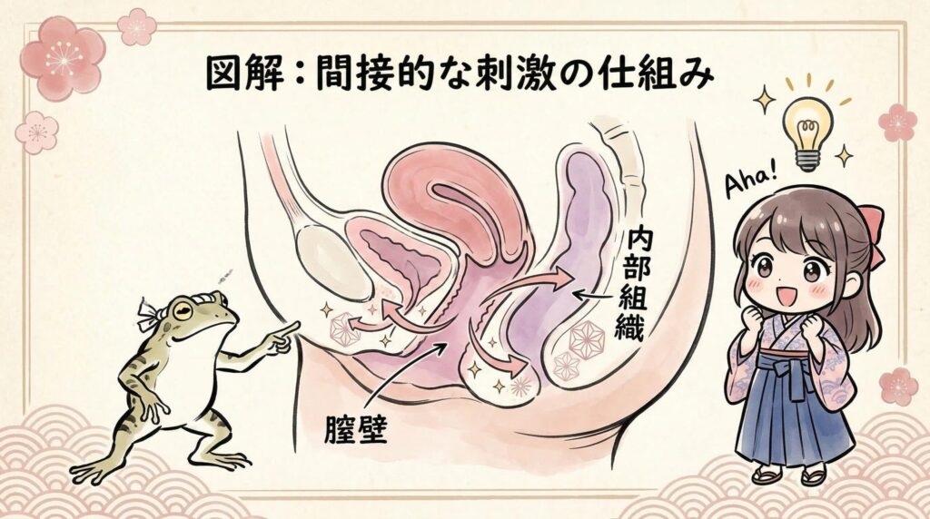 膣壁を通じた間接刺激のメカニズム